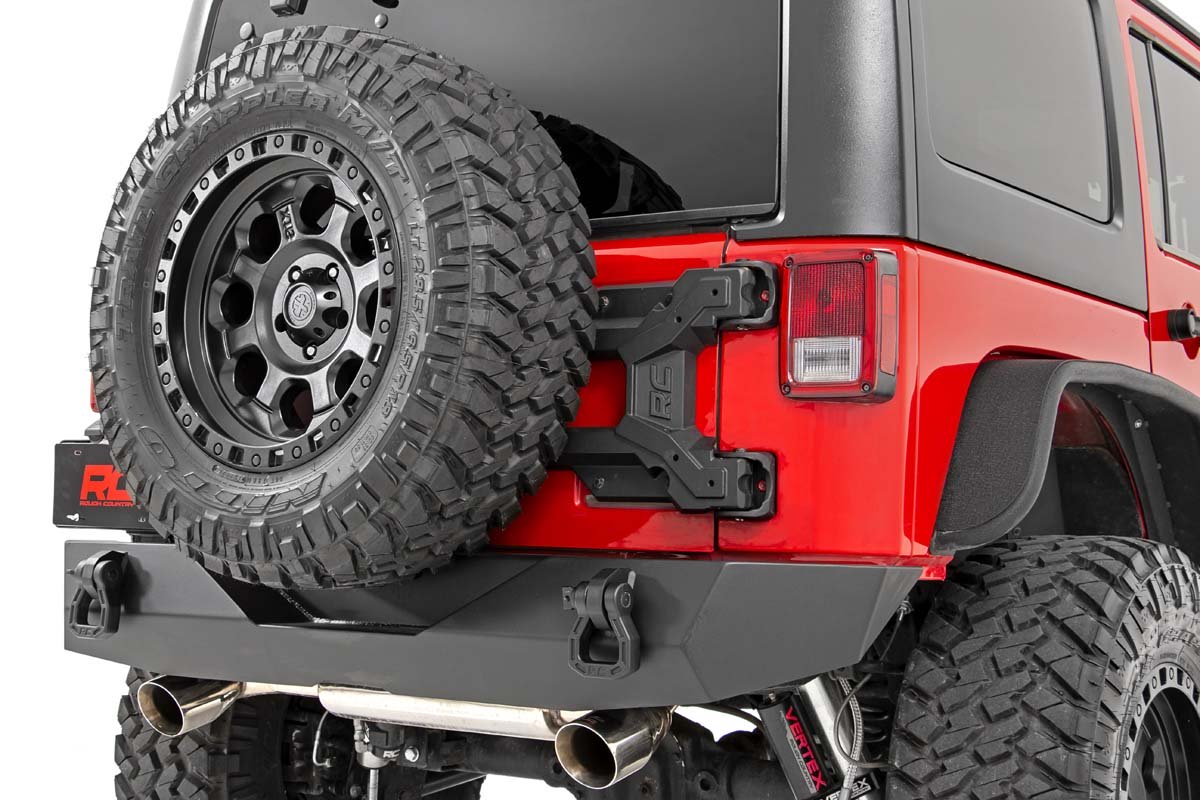 Rough Country HD Hinged Spare Tire Carrier Kit 07-18 Jeep JK