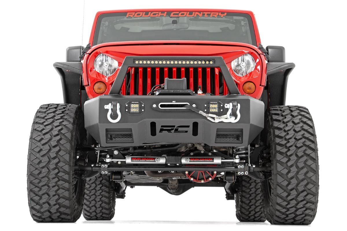 Rough Country Jeep Tubular Front Fender Flares 07-18 Wrangler JK