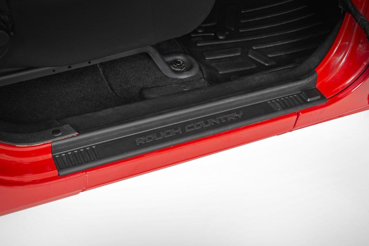 Rough Country Jeep Front & Rear Entry Guards 07-18 Wrangler JK