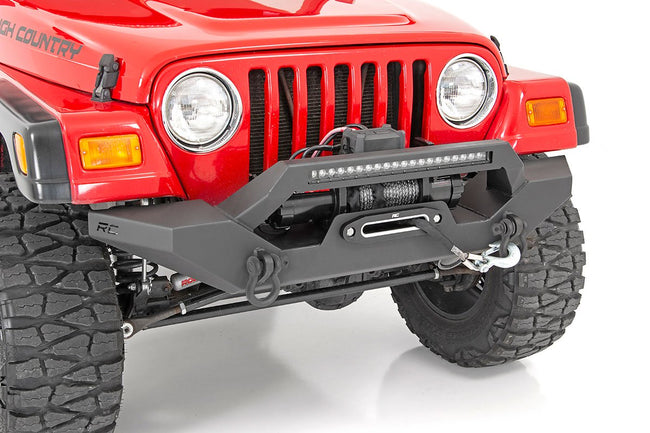 Rough Country Jeep Full Width Front LED Winch Bumper 87-06 Wrangler YJ/TJ