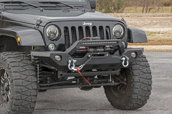 Rough Country Jeep Full Width Front LED Winch Bumper JK, JL, Gladiator JT