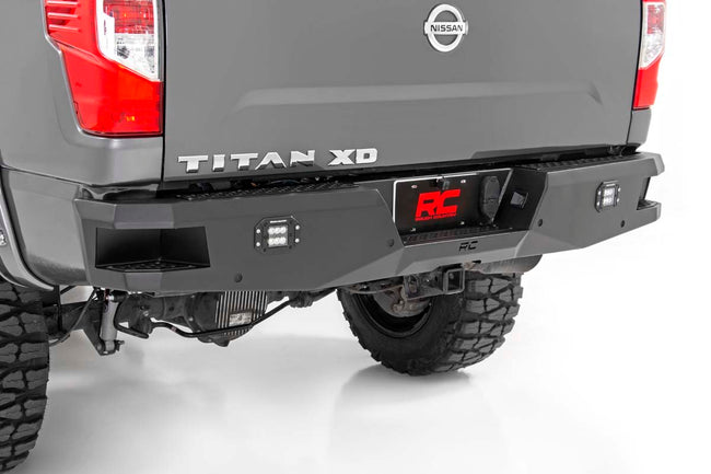 Rough Country Nissan Heavy-Duty Rear LED Bumper 16-20 Titan XD