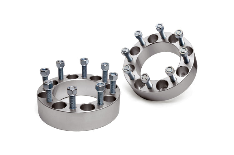 Rough Country 2 Inch Wheel Spacers Pair Aluminum 12-14 Ram 2500/3500 Silverado/Sierra 2500 HD/3500 HD