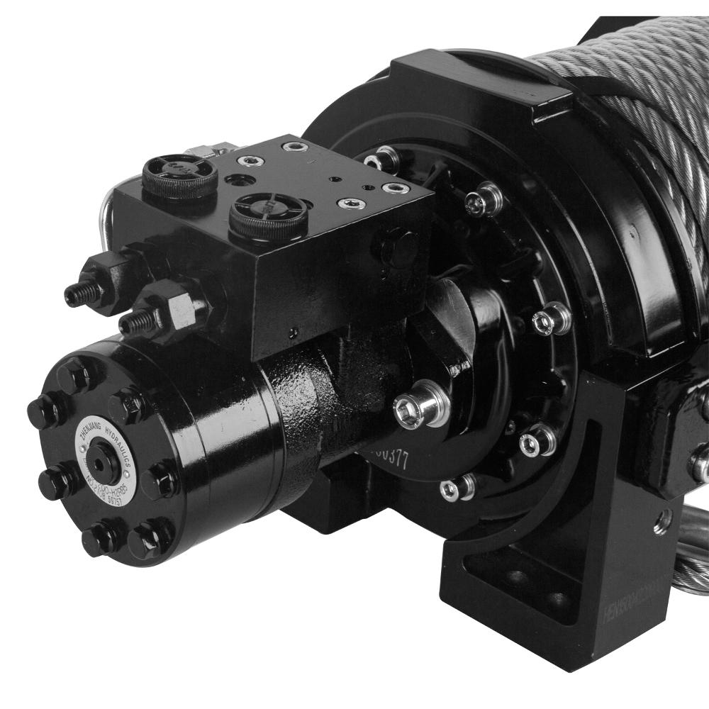 Bulldog Winch 15000 Lbs Hydraulic Winch w/ 98 Feet Wire Rope