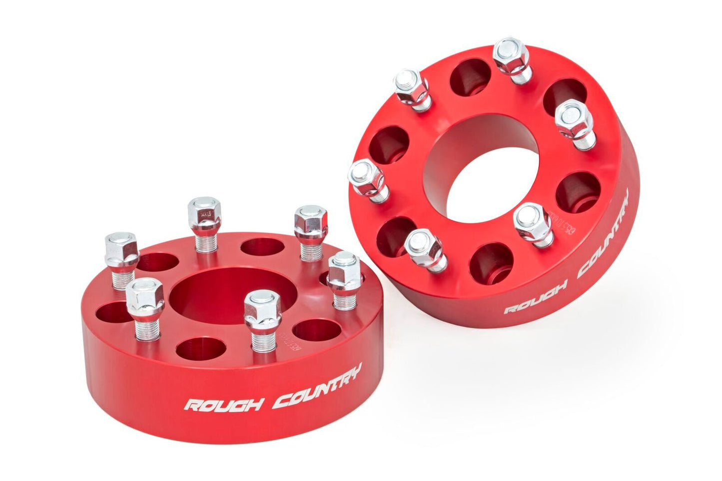 Rough Country 2 Inch GM 1500 Wheel Spacers Pair Red