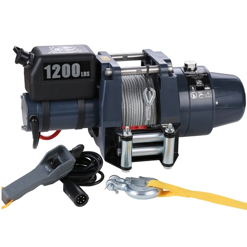 Bulldog Winch Hoist 1200 LB 12vDC Wire Rope