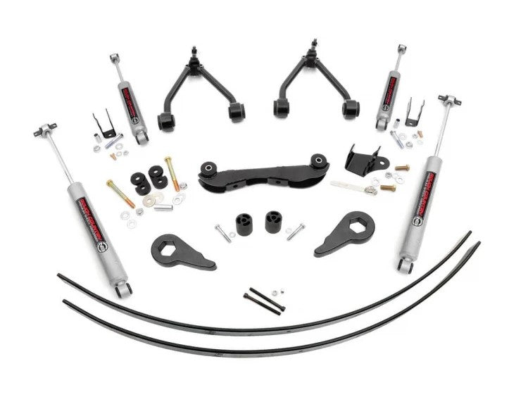 Rough Country 2-3 Inch Suspension Lift Kit Rear Add A Leafs 95-99 Tahoe/Yukon