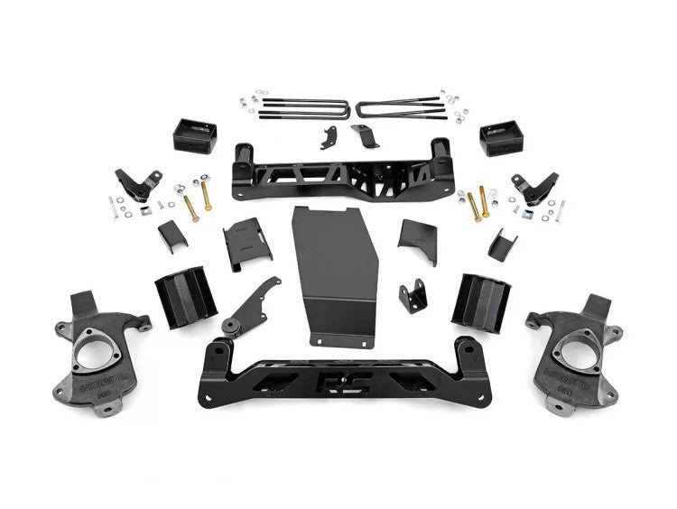 Rough Country 5 Inch GMC Suspension Lift Kit 14-18 Sierra 1500 Denal 4WD w/MagneRide Aluminum & Stamped Steel