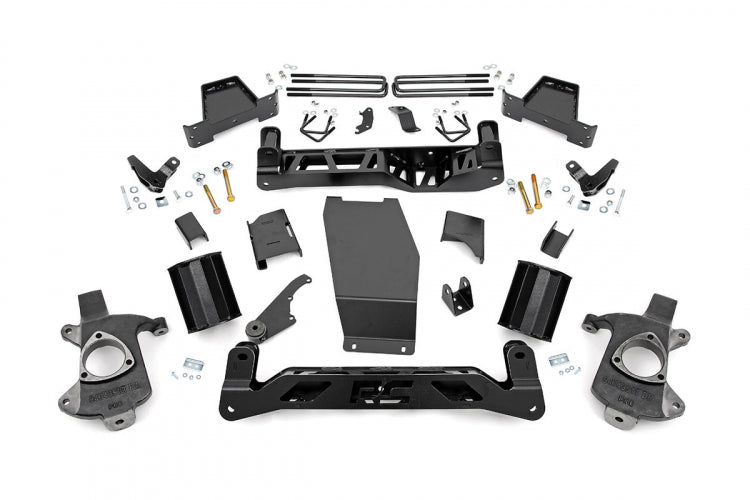 Rough Country 7 Inch GMC Suspension Lift Kit 14-16 Sierra 1500 Denal 4WD w/MagneRide Aluminum