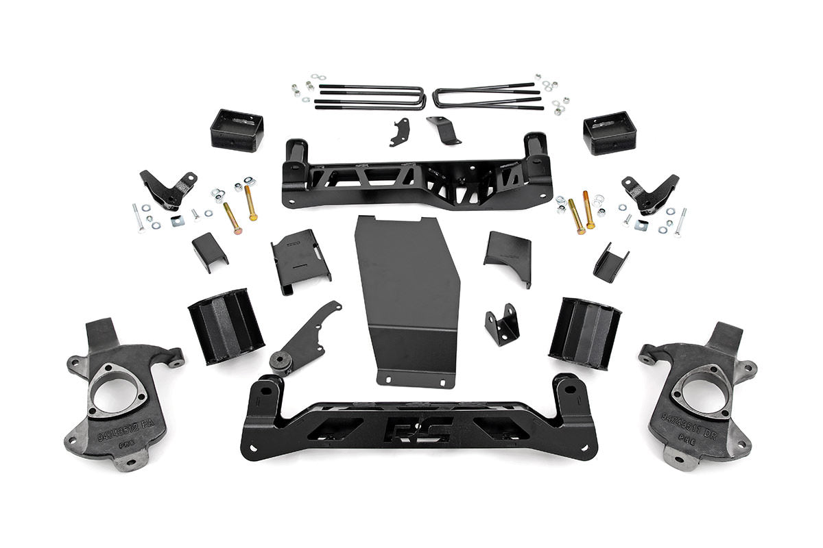 Rough Country 5 Inch GMC Suspension Lift Kit 14-18 Sierra 1500 Denal 4WD w/MagneRide Cast Steel