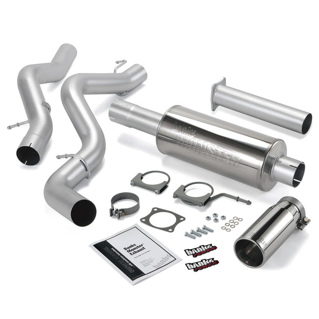 Banks Power 06-07 Chevy 6.6L ECLB Monster Exhaust System - SS Single Exhaust w/ Chrome Tip