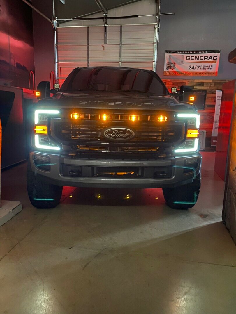 Custom Auto Works 2020-2022 F-250 F-350 Super Duty Lariat or Tremor Raptor Style Grill Light