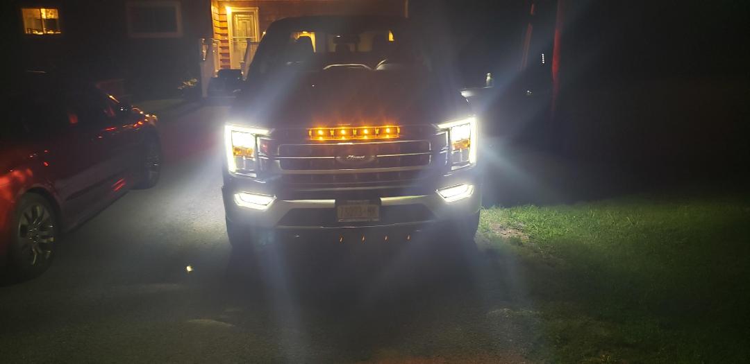 Custom Auto Works 2021-2023 F-150 Lariat Raptor Style Grill Light