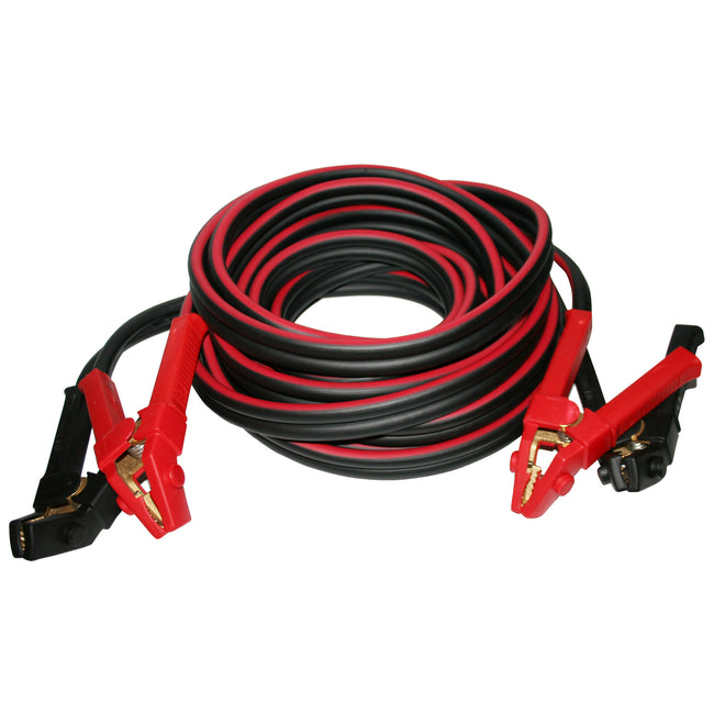 Bulldog Winch Booster Cable Set Clamp to Clamp 20 Ft 1/0 Gauge