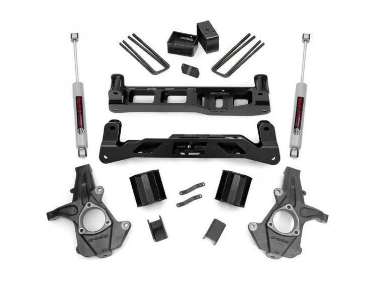 Rough Country 5 Inch Suspension Lift Kit w/N3 Shocks 07-13 Silverado/Sierra 1500 2WD