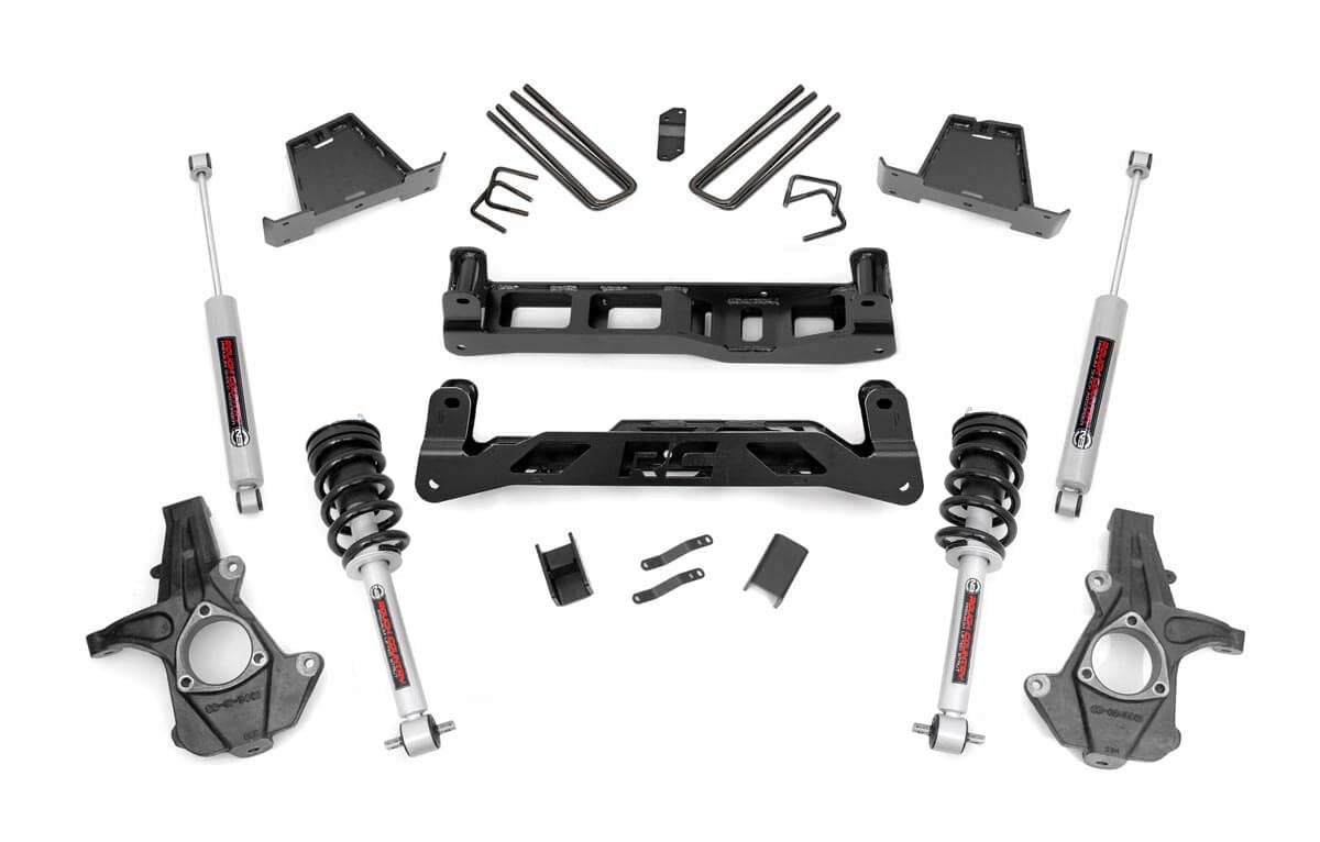 Rough Country 7.5 Inch Suspension Lift Kit w/N3 Shocks & Struts 07-13 Silverado/Sierra 1500 2WD