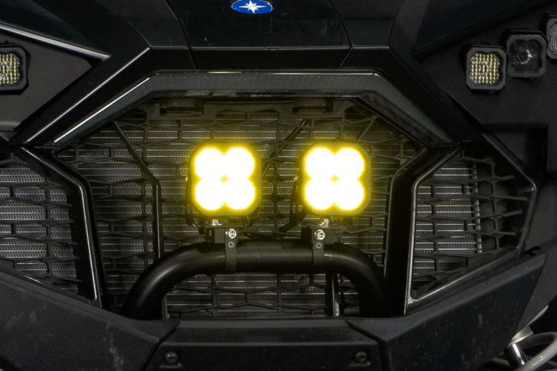 Diode Dynamics SS3 LED Bumper 1 1/2 In Roll Bar Kit Sport - Yellow SAE Fog (Pair)