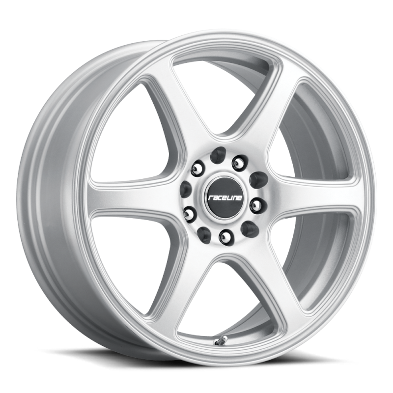 Raceline 146S Matrix 15x7in 4x100 4x108 BP 40mm Offset 72.62mm Bore - Gloss Silver Wheel