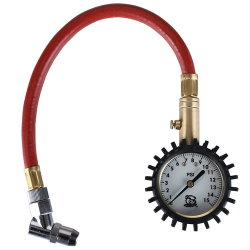 Bulldog Winch Low Air Pressure Gauge 0-15PSI Glow in the Dark Analog