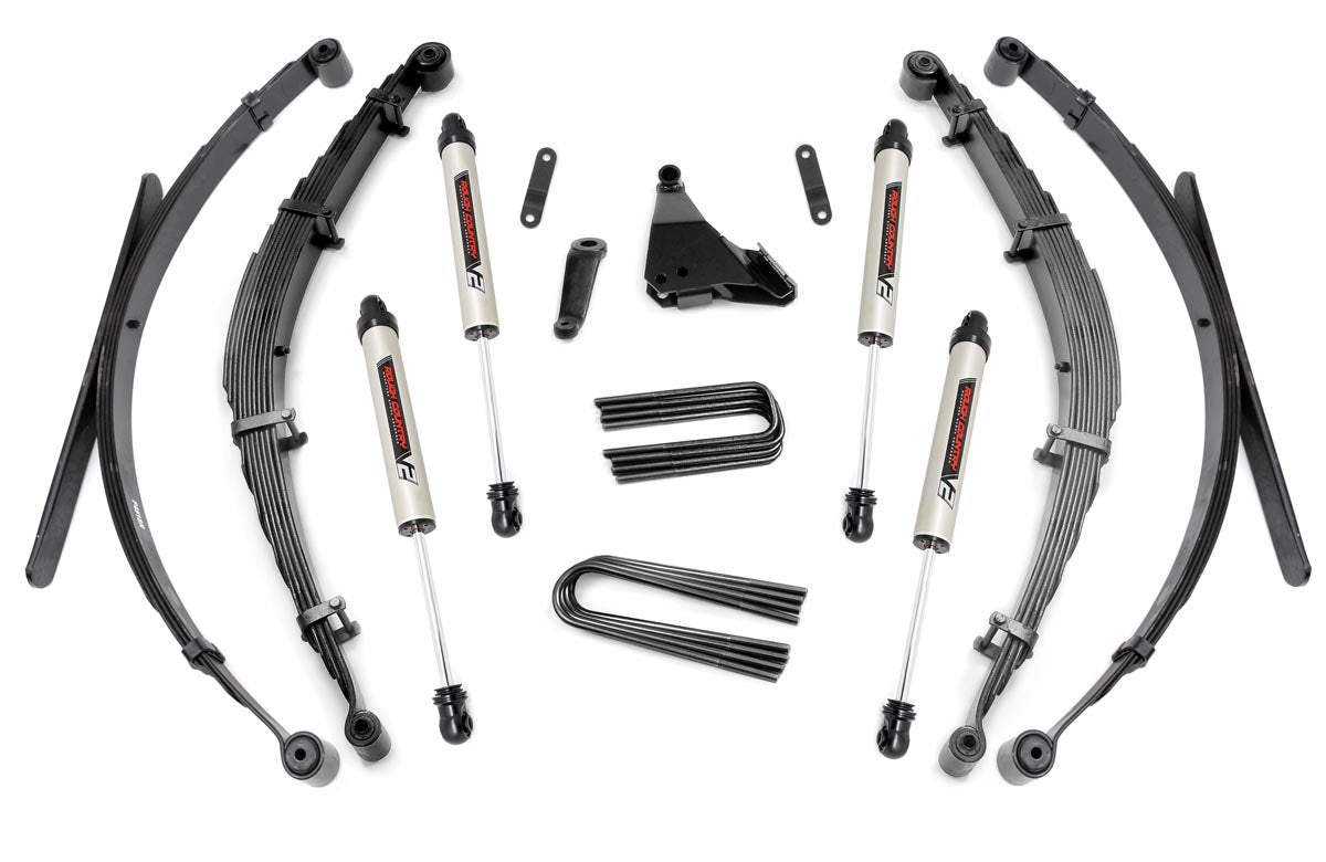 Rough Country 6 Inch Suspension Lift System w/V2 Shocks 99-04 F-250/F-350 Super Duty