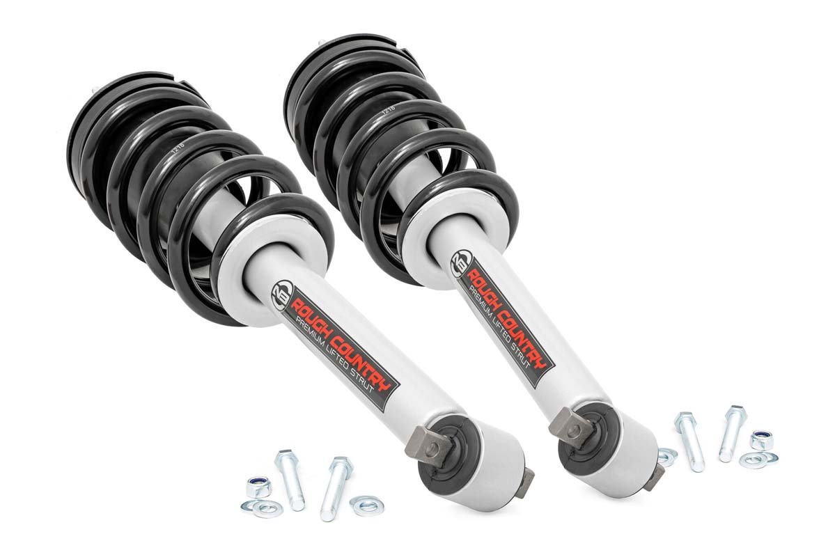 Rough Country 6 Inch Lifted N3 Struts 19-20 Silverado/Sierra 1500