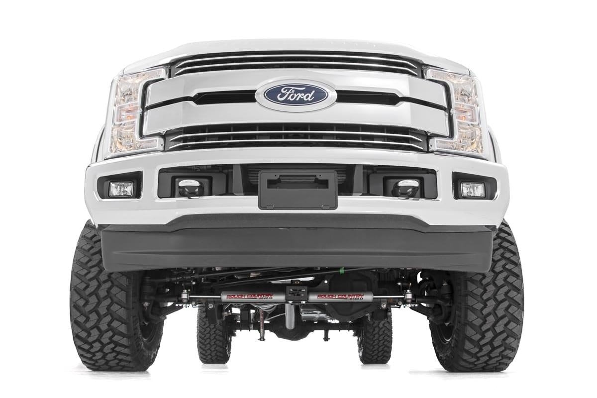 Rough Country 4.5 Inch Suspension Lift Kit w/Front Drive Shaft 17-19 F-250/350 4WD 4 Inch Axle Diesel