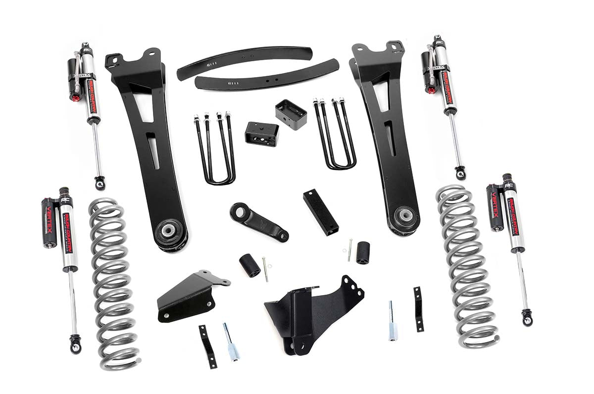 Rough Country 6 Inch Suspension Lift Kit Radius Arms w/Vertex Shocks 05-07 F-250/350 4WD Diesel