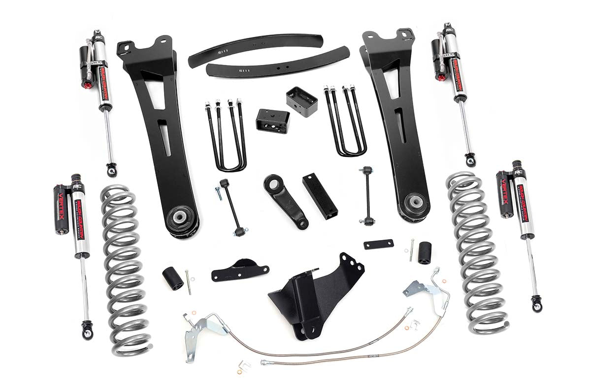 Rough Country 6 Inch Suspension Lift Kit Radius Arms w/Vertex Shocks 08-10 F-250/350 4WD Gas