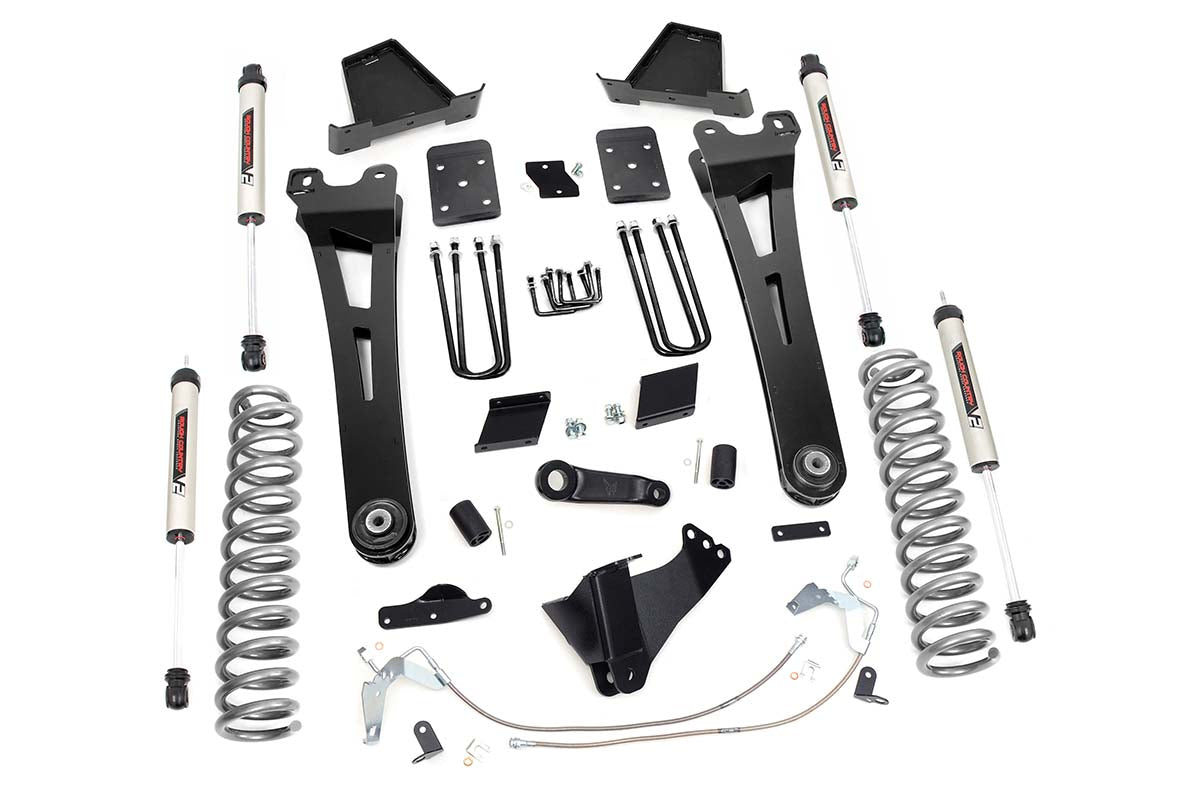 Rough Country 6 Inch Ford Radius Arm Suspension Lift Kit No Overload Springs w/V2 Shocks 15-16 F-250