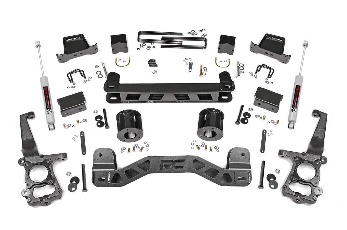 Rough Country 6 Inch Suspension Lift Kit w/N3 Shocks 15-20 F-150 2WD