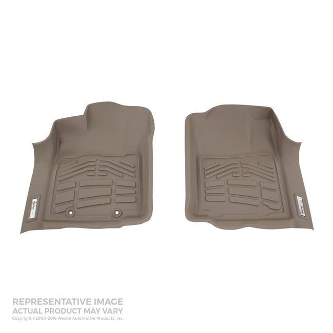 Westin 2004-2008 Ford F-150 Reg/SuperCab/SuperCrew Wade Sure-Fit Floor Liners Front - Tan