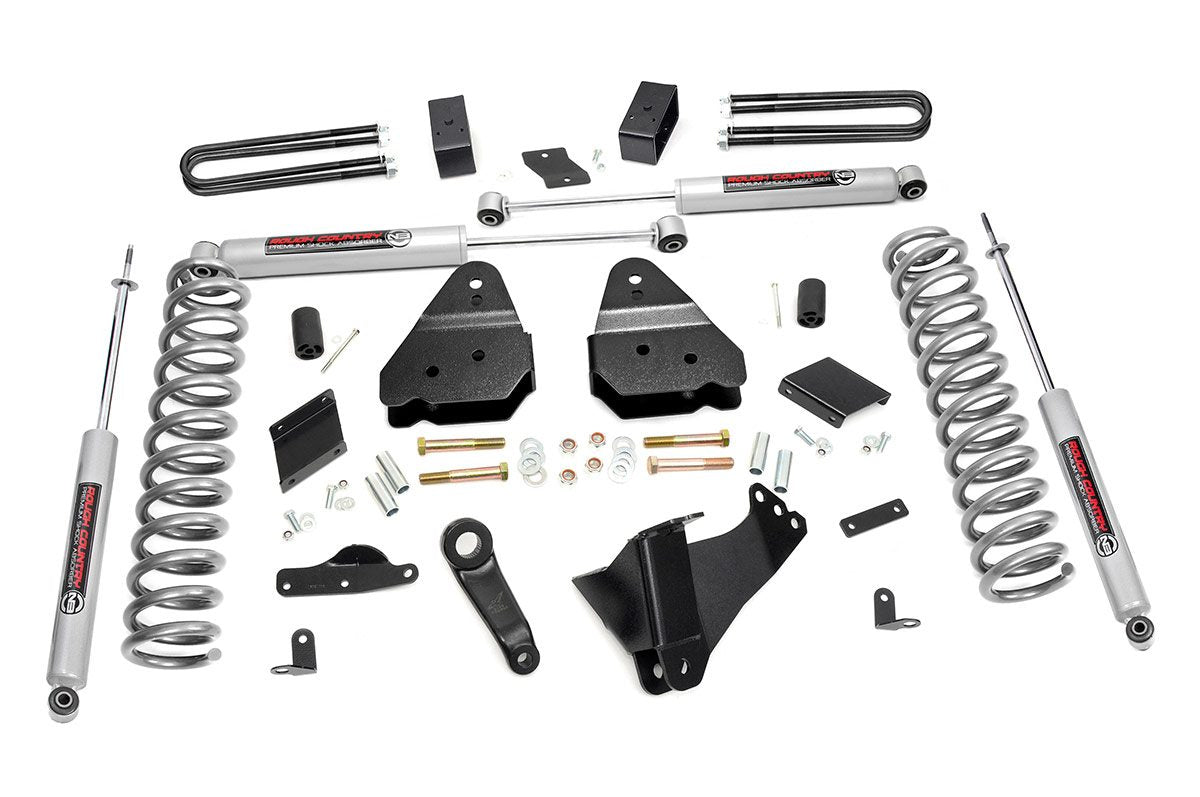 Rough Country 4.5 Inch Suspension Lift Kit 11-14 F-250 4WD Overloads