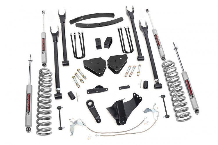 Rough Country 6 Inch Ford 4-Link Suspension Lift Kit Diesel 02-10 F-250/F-350 Super Duty