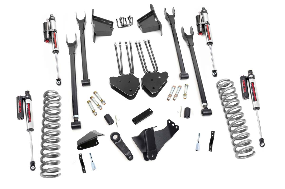 Rough Country 8 Inch Suspension Lift Kit 4-Link w/Vertex Shocks 08-10 F-250/350 4WD