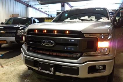 Custom Auto Works 2018-2020 F-150 XLT and Lariat Raptor Style Grill Light