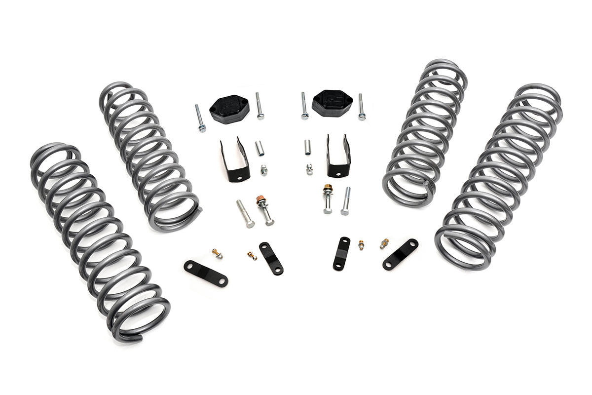 Rough Country 2.5 Inch Jeep Suspension Lift Kit 07-18 Wrangler JK No Shocks