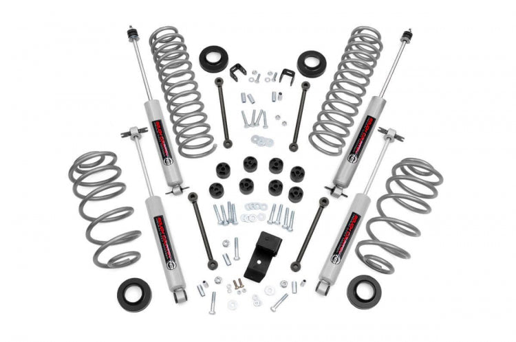 Rough Country 3.25 Inch Jeep Suspension Lift Kit 4 Cyl 97-02 4WD Jeep Wrangler TJ