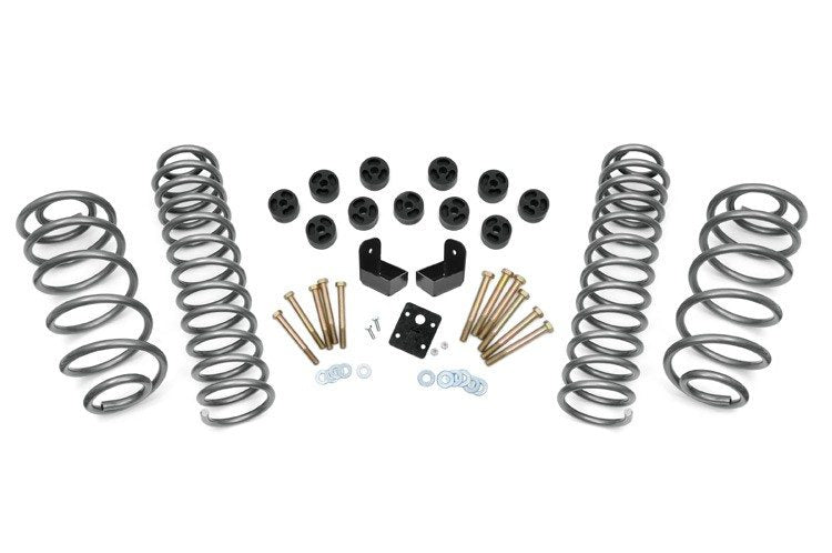 Rough Country 3.75 Inch Jeep Combo Lift Kit No Shocks 4 Cyl 04-06 4WD Jeep Wrangler TJ Unlimited 97-06 4WD Jeep Wrangler TJ