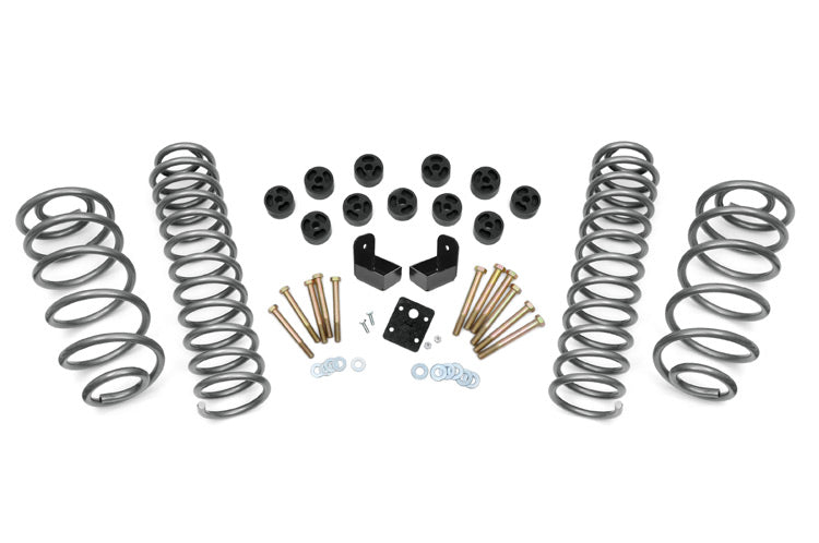 Rough Country 3.75 Inch Jeep Combo Lift Kit No Shocks 6 Cyl 97-06 Wrangler TJ