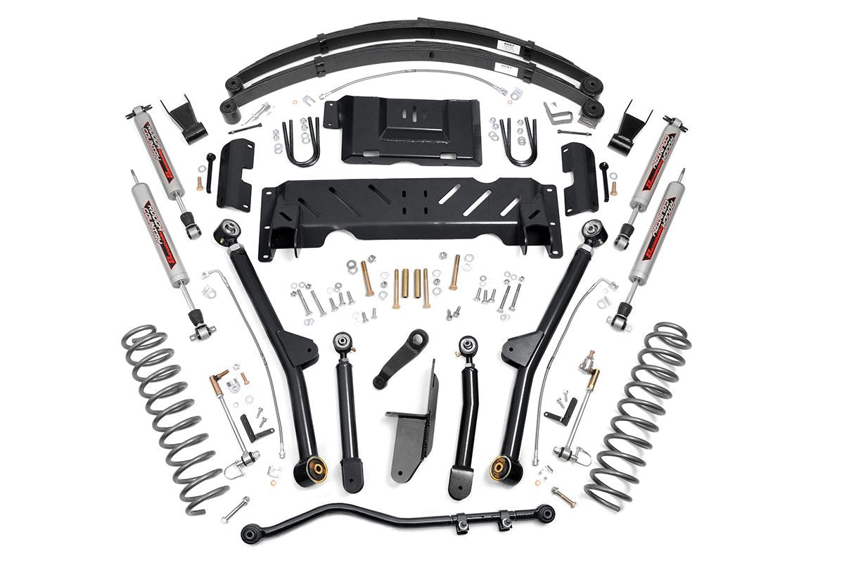 Rough Country 6.5 Inch Jeep Long Arm Suspension Lift System 84-01 XJ Cherokee-2.5L/4.0L/NP231