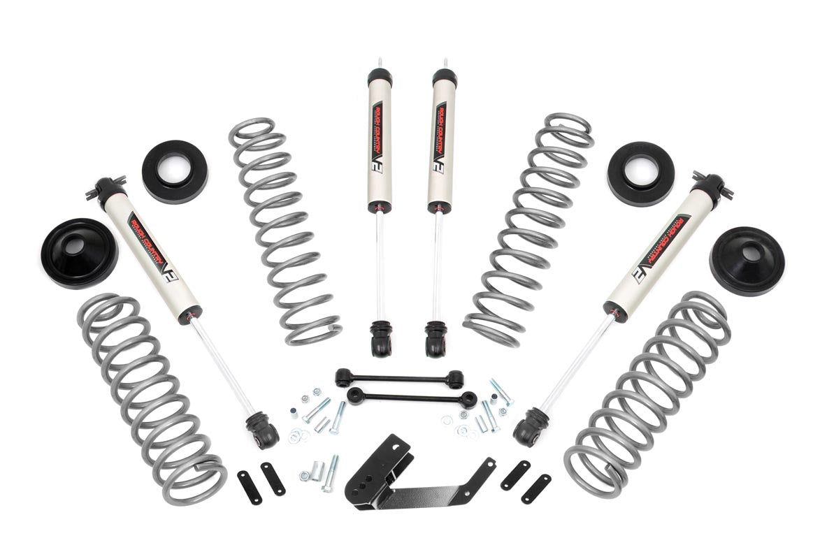 Rough Country 3.25 Inch Jeep Suspension Lift Kit w/V2 Shocks 07-18 Wrangler JK