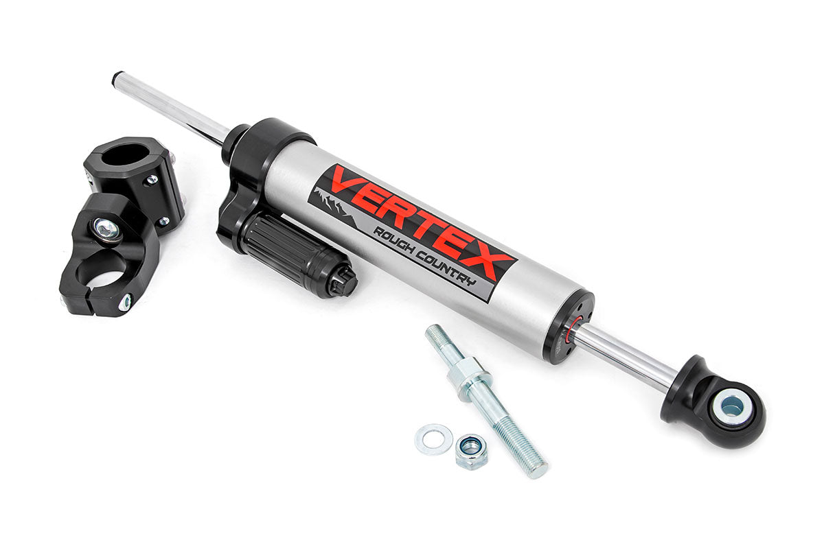 Rough Country Vertex Steering Stabilizer Pass-Through 07-18 Jeep Wrangler JK
