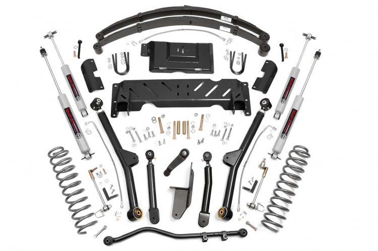 Rough Country 4.5 Inch Jeep Long Arm Suspension Lift System 84-01 XJ Cherokee-2.5L/4.0L/NP231