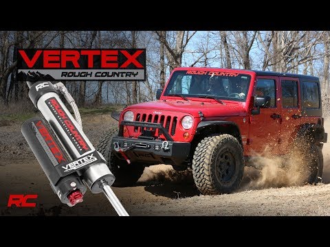 Rough Country GM Front Adjustable Vertex Shocks 20-24 Silverado/Sierra 2500 for 3.5 Inch Lifts
