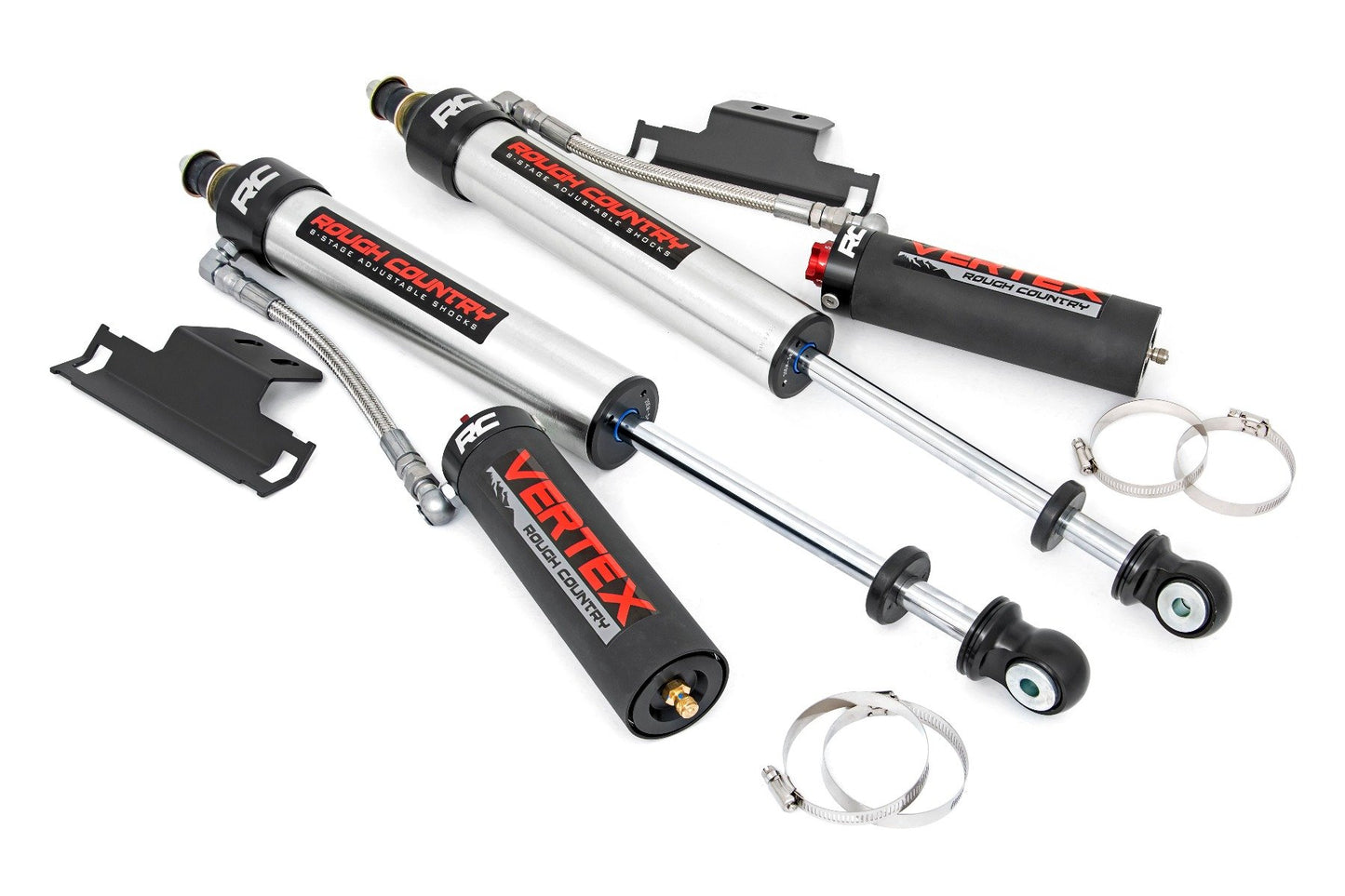 Rough Country Toyota Tacoma (05-20) Rear Adjustable Vertex Shocks (Pair) 3.0 Inch Lifts)
