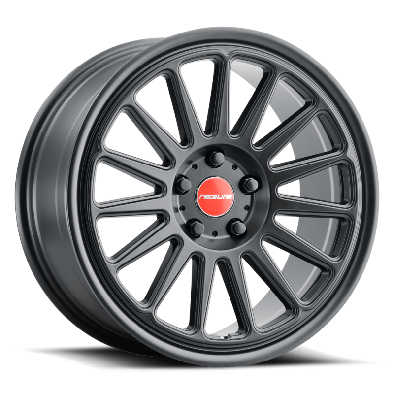 Raceline 315B Grip 17x9in 5x114.3 BP 30mm Offset 72.6mm Bore - Satin Black Wheel
