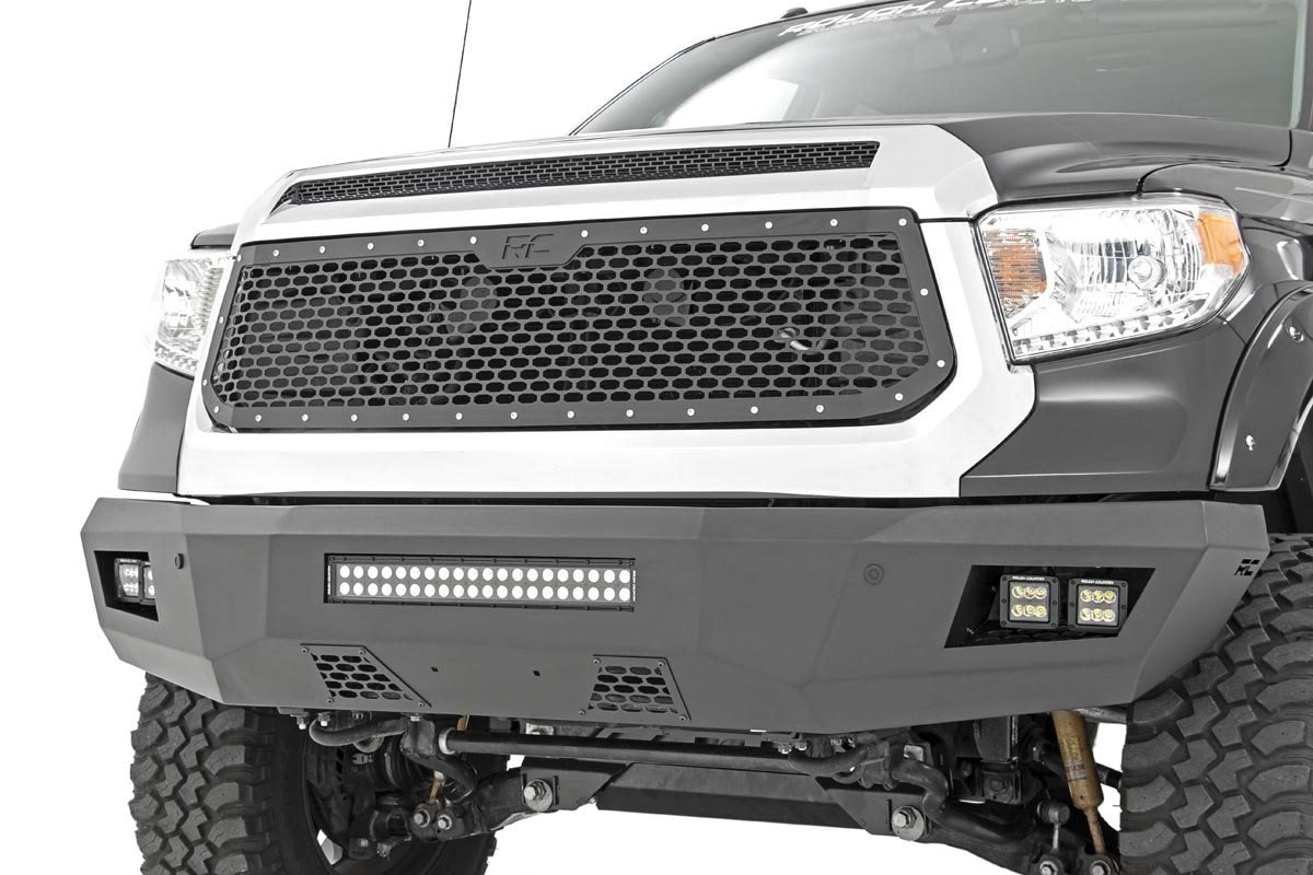 Rough Country Tundra Mesh Grille 14-17 Tundra Corrosion Resistant Black Powdercoat Stainless Steel Hardware
