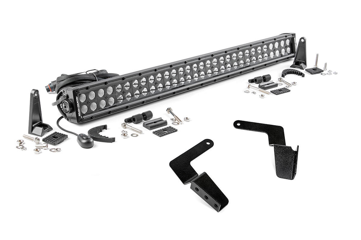 Rough Country Toyota 30 Inch LED Bumper Kit Black Series 07-14 FJ Cruiser