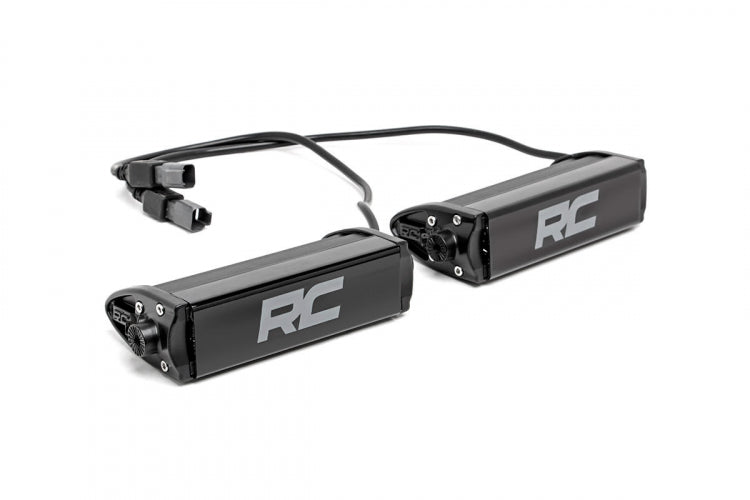 Rough Country 6 Inch CREE LED Light Bars Pair Chrome Series