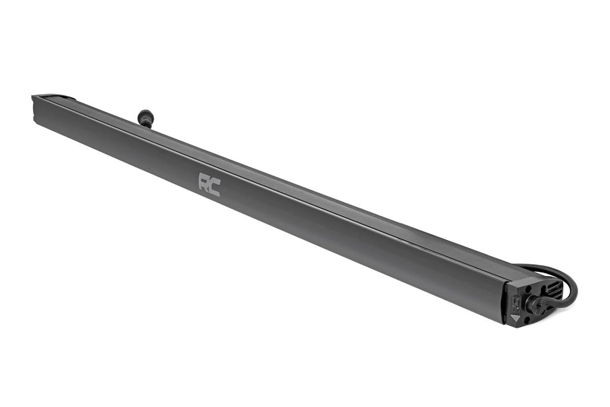 Rough Country 50 Inch Straight CREE LED Light Bar Single Row Black Series w/Cool White DRL